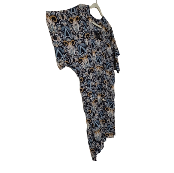 Basic Model Swimsuit Cover-up Size Small Black Blue Gold - Picture 2 of 7